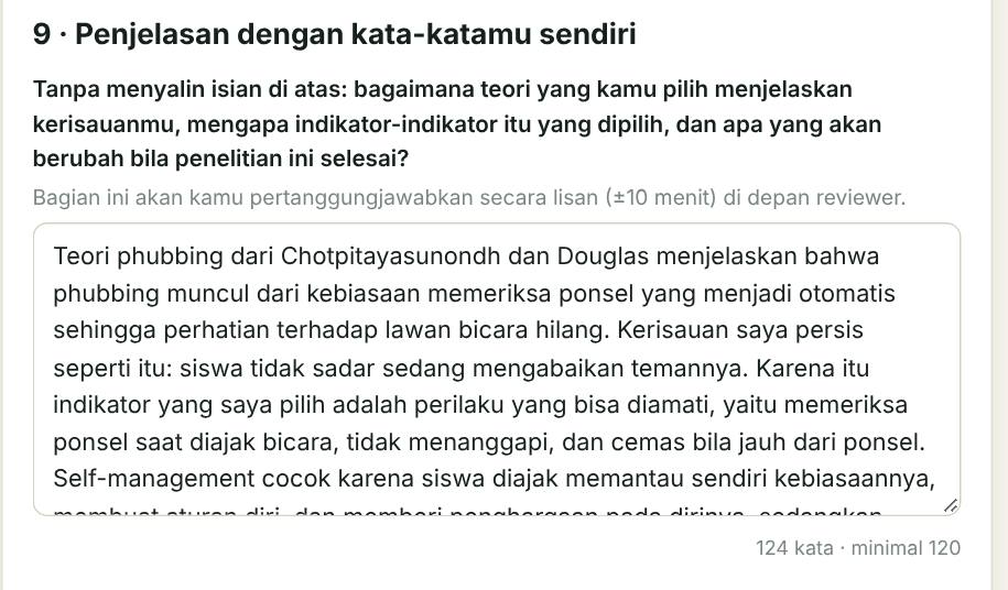 Tangkapan layar  pemahaman